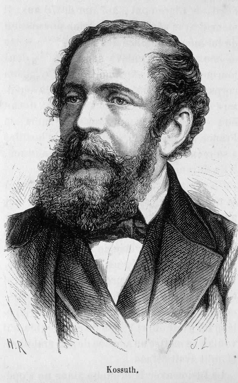 Portrait of Lajos Kossuth (1802-1894), Hungarian politician alkotó: Unknown artist