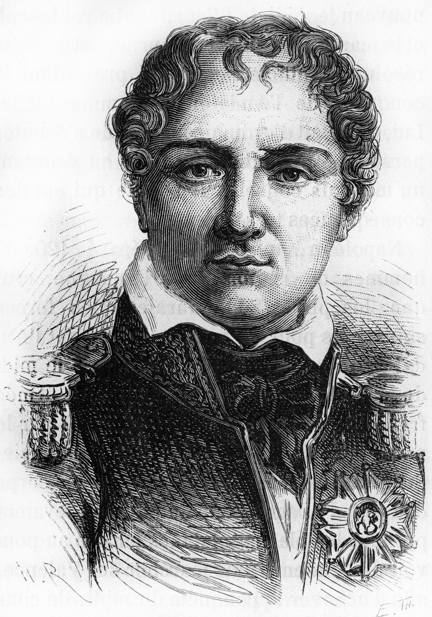 Laurent Gouvion Saint Cyr (1764-1830) portréja. század végi metszet a „Histoire de France”-ban, H. Martin. alkotó: Unknown artist