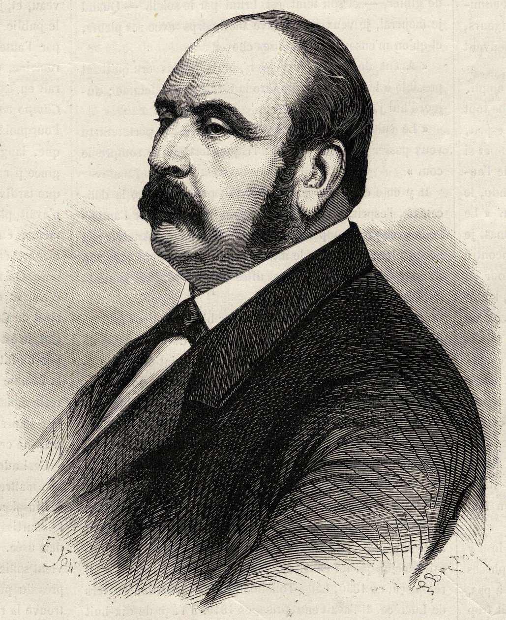 Ledru Rollin (Ledru-Rollin) (1807-1874) francia politikus portréja. századi metszet. alkotó: Unknown artist