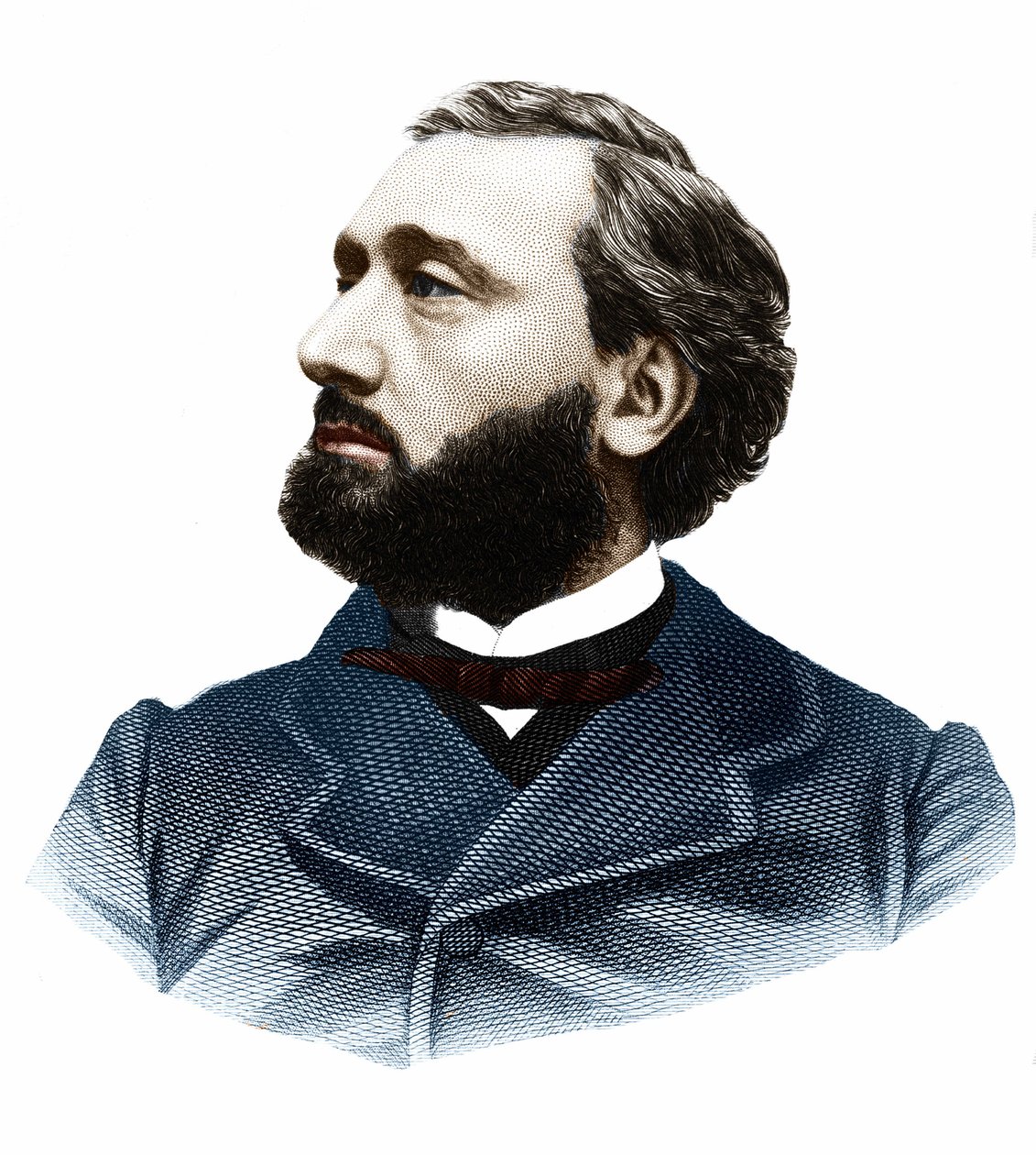 Leon Gambetta (1838-1882) francia politikus portréja. alkotó: Unknown artist