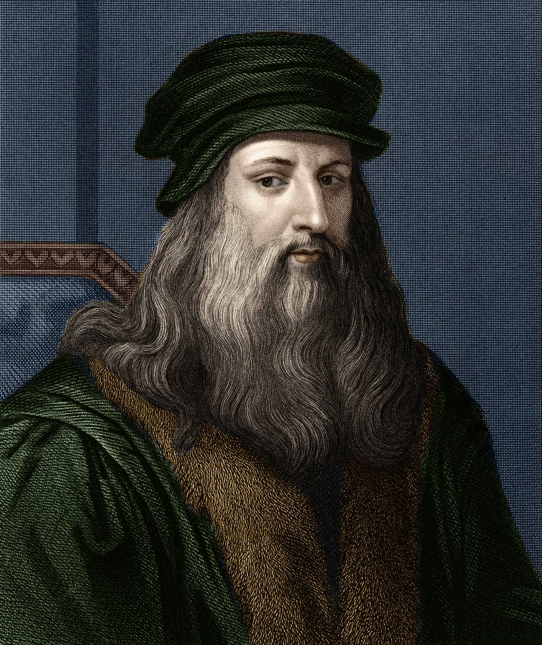 Leonard de Vinci (1452-1519) (Leonardo da Vinci) olasz festő portréja. alkotó: Unknown artist