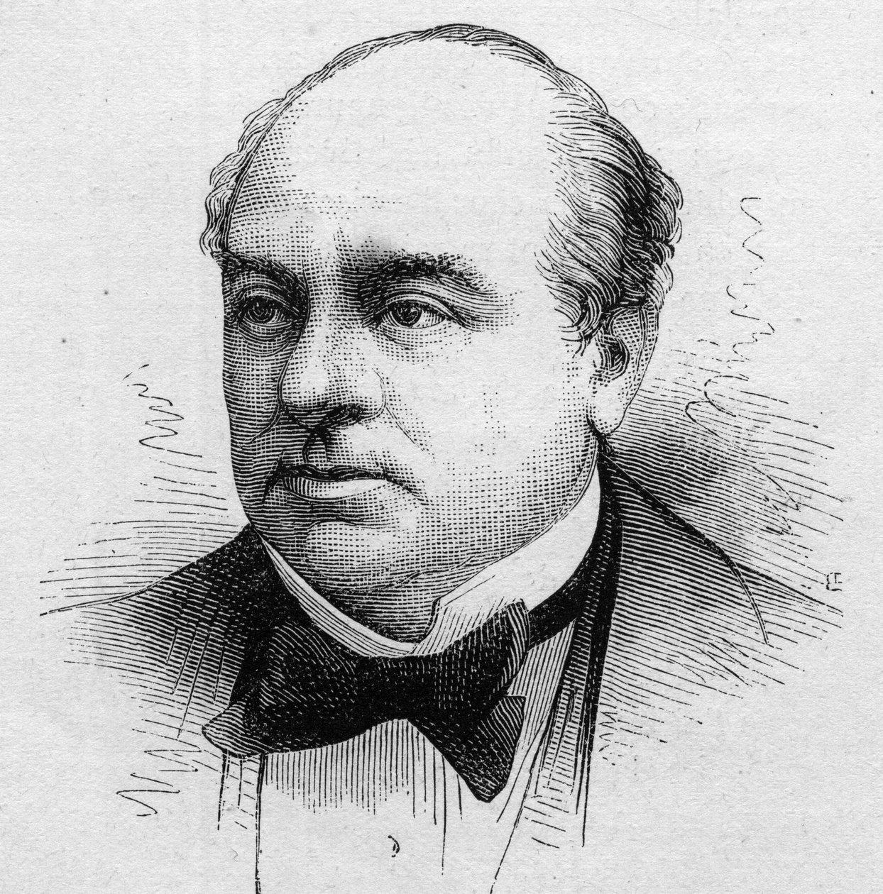 Leopold Barre francia komikus, 1858-tól 1888-ig a Comedie Francaise tagja portréja. Metszet a „” Le Monde Illustré” n¡1168-ban, 1879. augusztus 16. alkotó: Unknown artist