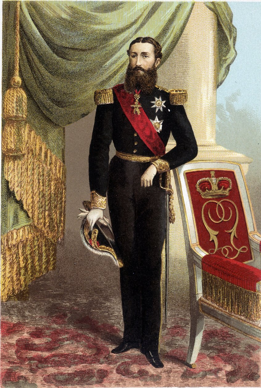 Lipót, a belgák királyának portréja alkotó: Unknown artist