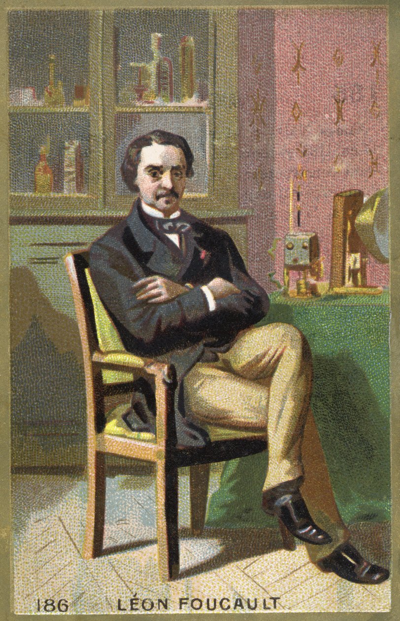 Léon Foucault (1819-1868) francia fizikus portréja. alkotó: Unknown artist