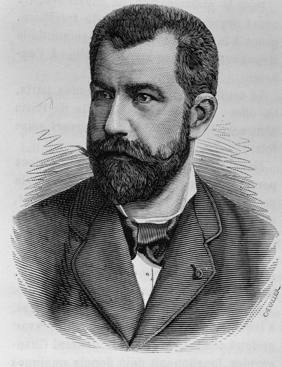 Léon Renault portréja. A 19. század végi metszet a „Histoire de France”-ban, H. Martintól. alkotó: Unknown artist