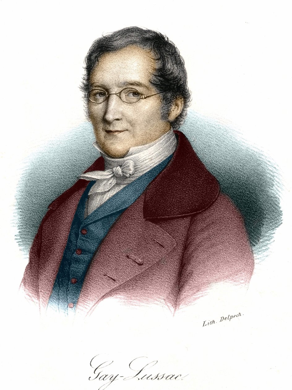 Louis-Joseph Gay-Lussac (Louis Joseph Gay Lussac) (1778-1850) francia fizikus és kémikus portréja. századi metszet. alkotó: Unknown artist
