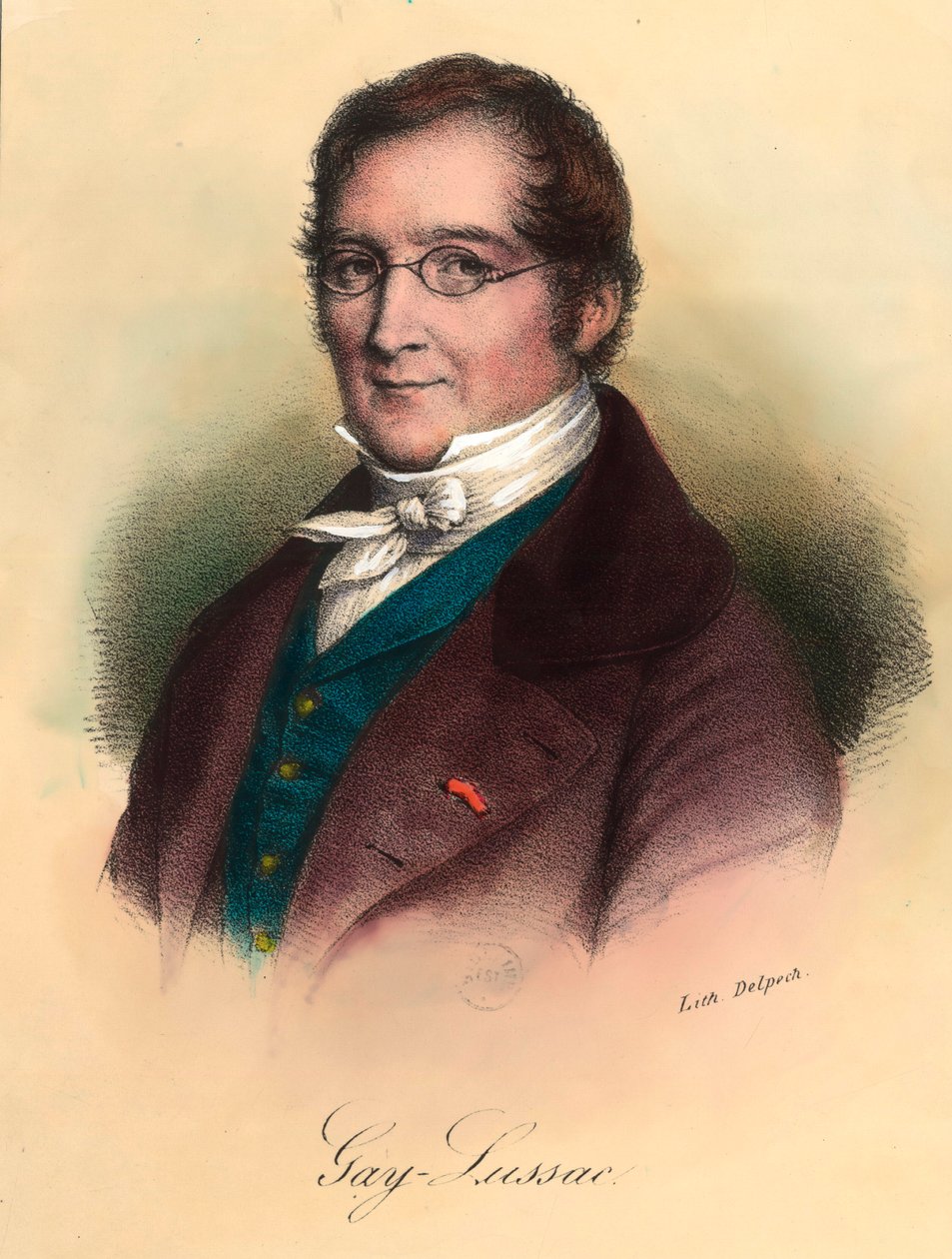 Louis-Joseph Gay-Lussac (Louis Joseph Gay Lussac) (1778-1850) francia kémikus és fizikus portréja. századi metszet. Magángyűjtemény. alkotó: Unknown artist