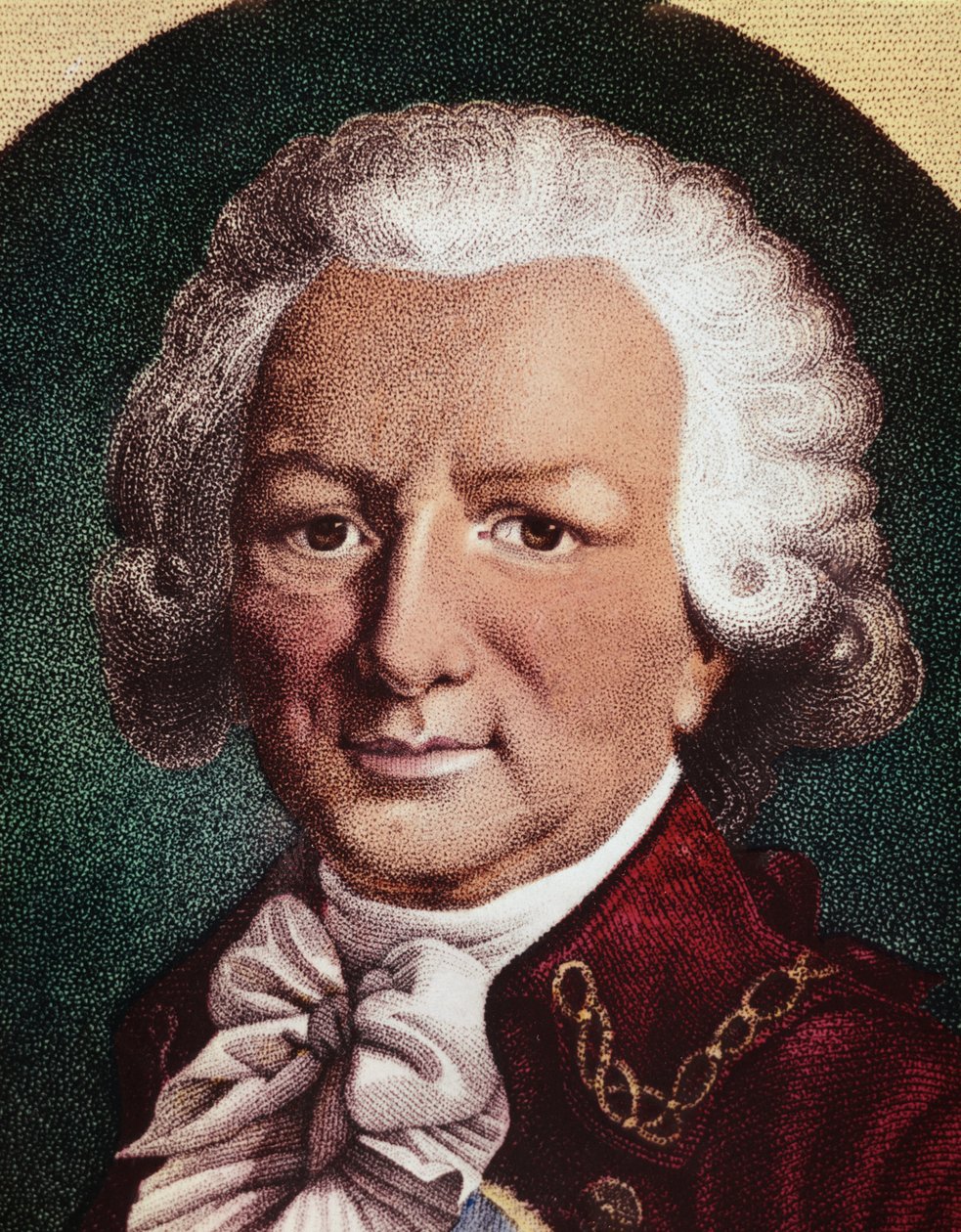 Louis Antoine, Bougainville grófja, francia navigátor portréja (metszet alkotó: Unknown artist