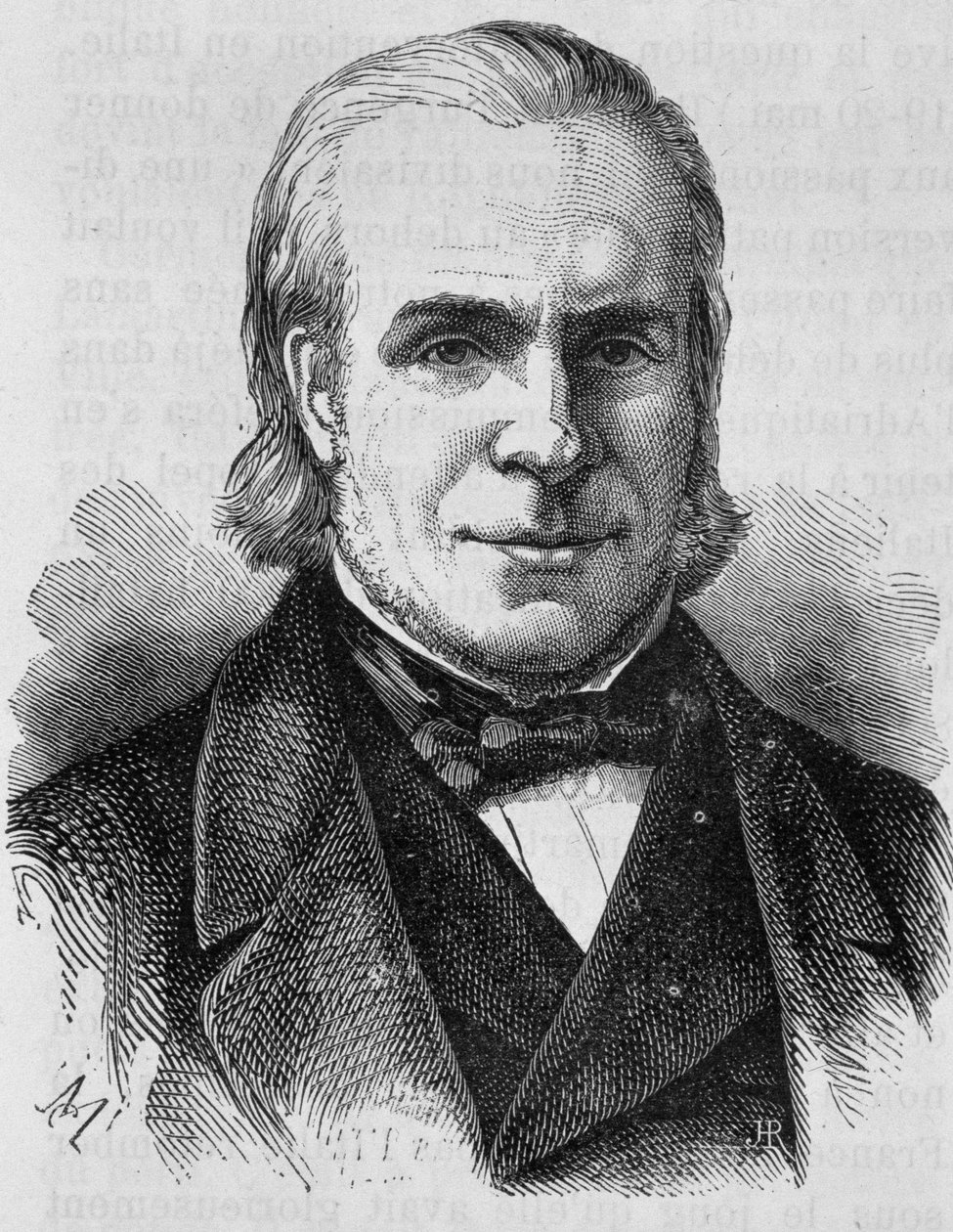 Louis Antoine Garnier-Pages portréja (Garnier Pages) (1803 - 1878). század végi metszet a „Histoire de France”-ban, H. Martin. alkotó: Unknown artist