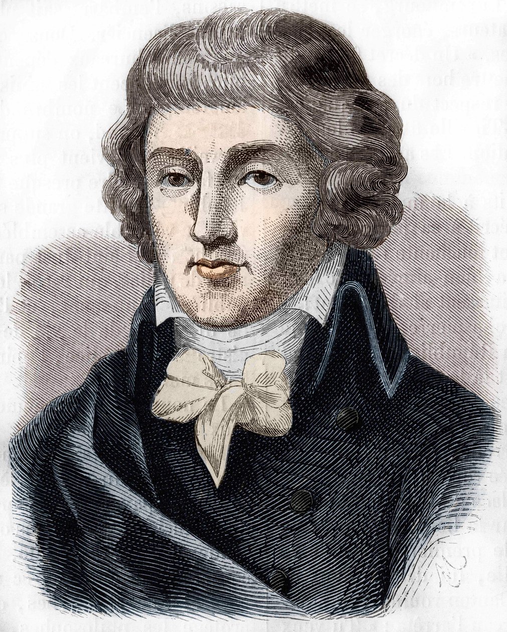 Louis Antoine Saint - Just (Saint-Just) (1767-1794), francia politikus portréja. alkotó: Unknown artist