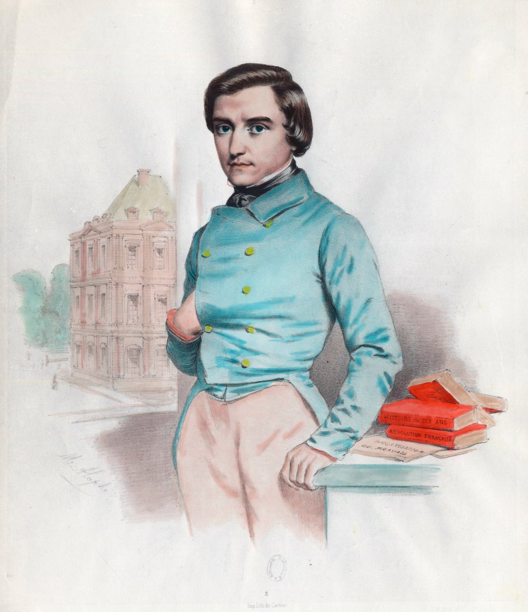 Louis Blanc (1811-1882) francia politikus és történész portréja. századi metszet. Magángyűjtemény. alkotó: Unknown artist