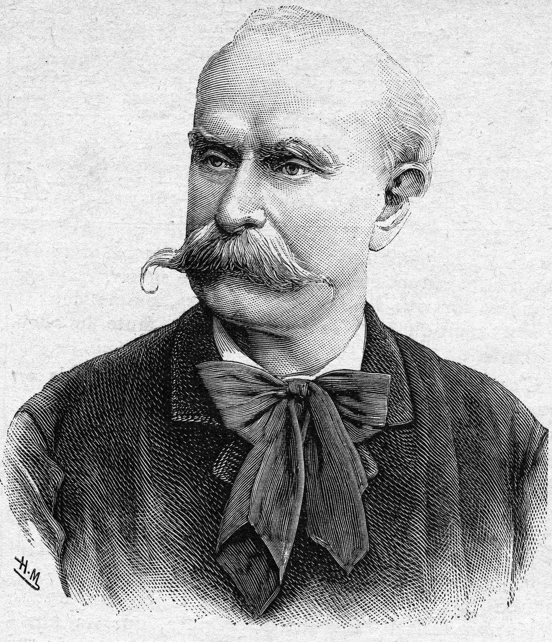 Louis Etienne Ernest Reyer francia zeneszerző (1823-1909) portréja. alkotó: Unknown artist