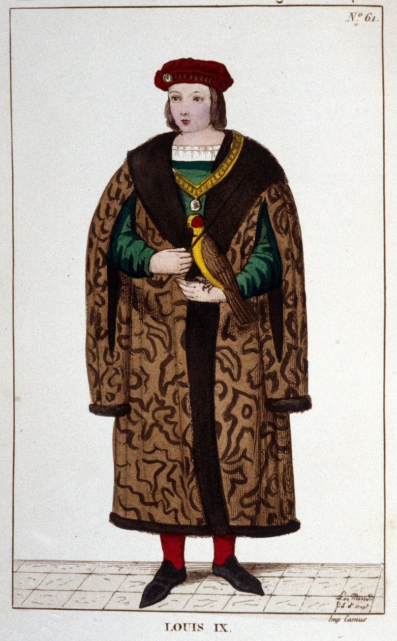 IX. Lajos vagy Szent Lajos (1214-1270) portréja. alkotó: Unknown artist
