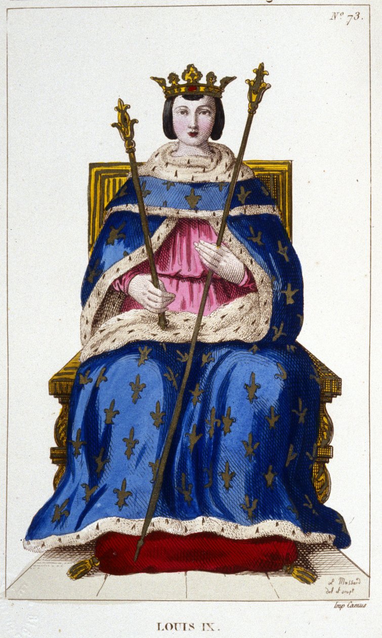 IX. Lajos vagy Szent Lajos (1214-1270) portréja. alkotó: Unknown artist