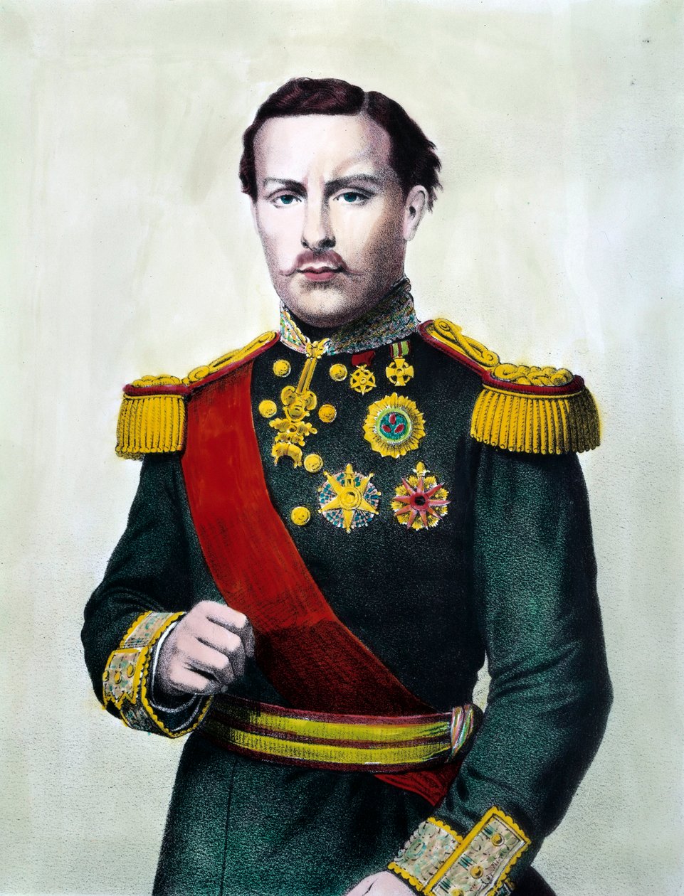 I. Lajos portugál portré (1838-1889) portugál király 19. századi metszet Magángyűjtemény alkotó: Unknown artist