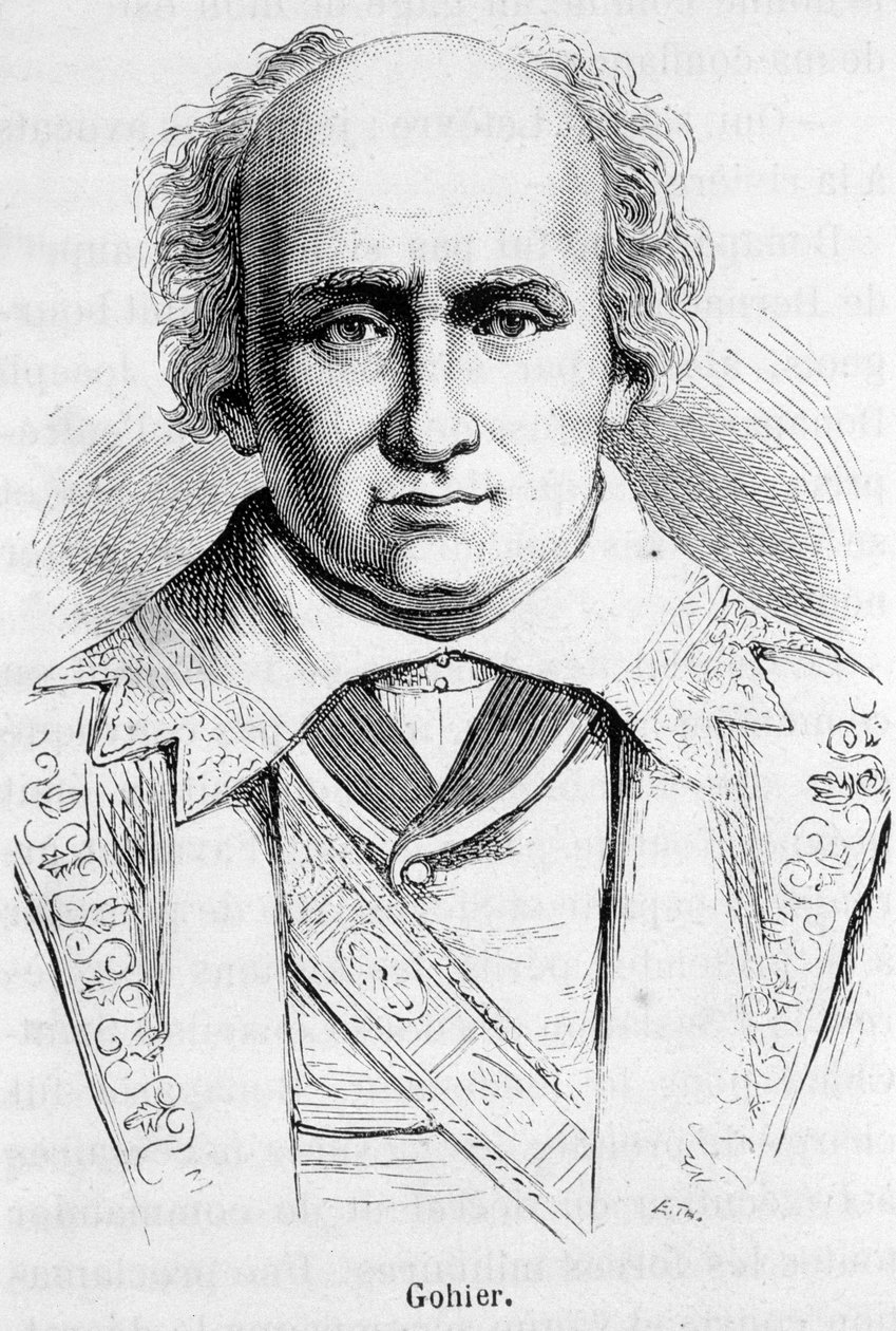 Louis Jerome Gohier (1746-1830) francia politikus portréja. alkotó: Unknown artist