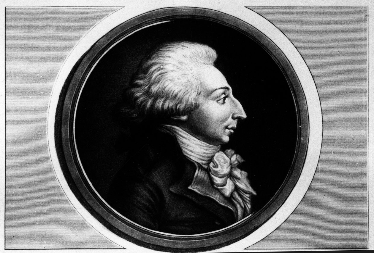 Louis Michel Lepeletier, Saint-Fargeau (Saint Fargeau) márki, a Konvent helyettesének portréja (1760-1793). Metszet a „” A francia forradalom történelmi festményeinek teljes gyűjteménye, három kötetben.””” 1804. alkotó: Unknown artist