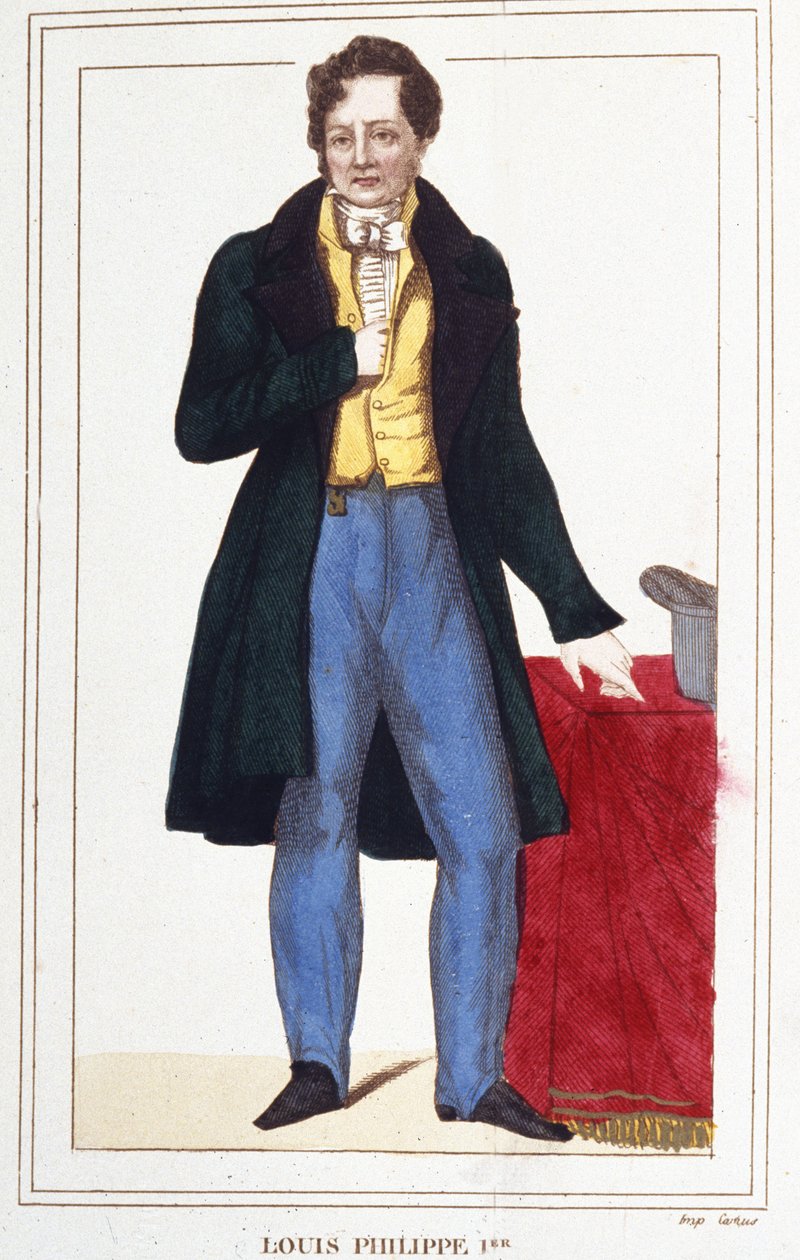 I. Lajos Fülöp, a franciák királyának portréja. metszet 1830-ból. alkotó: Unknown artist