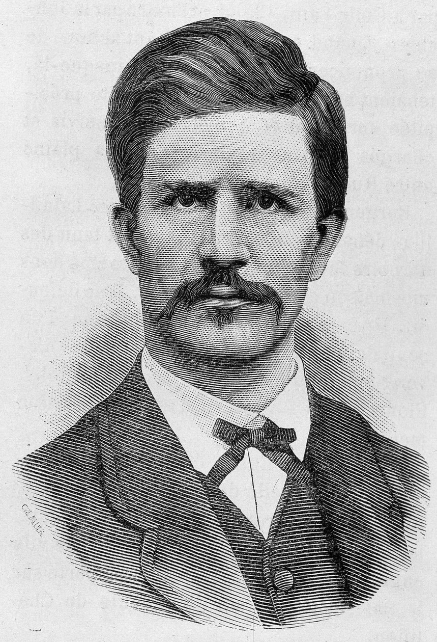 Louis Rossel (1844-1871) portréja. század végi metszet a „Histoire de France”-ban, H. Martin. alkotó: Unknown artist