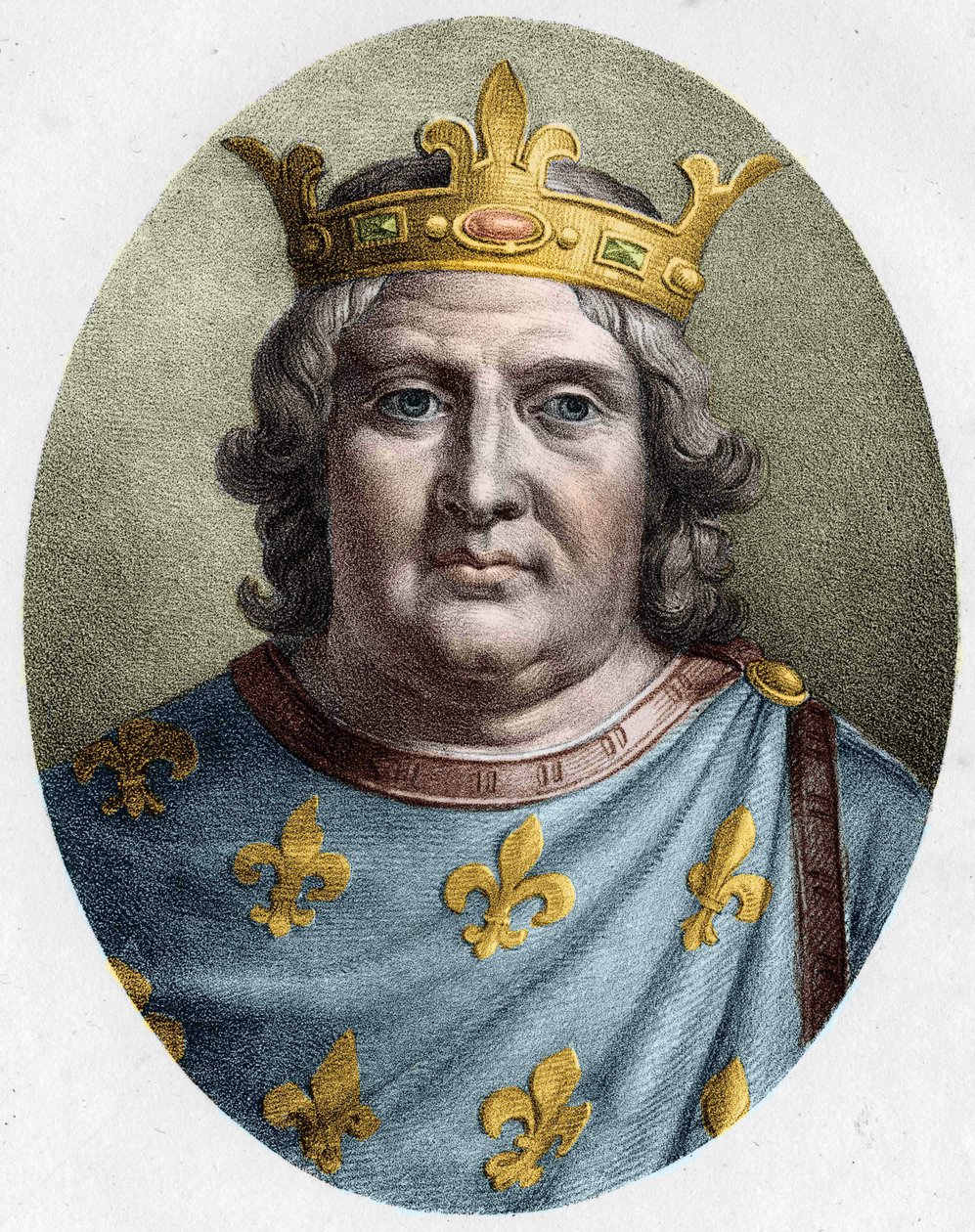 VI. Gros Lajos (1081-1137), francia király portréja alkotó: Unknown artist