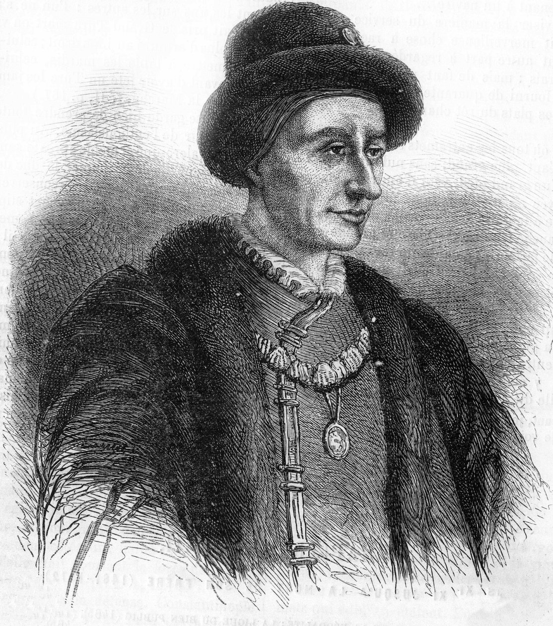 XI. Lajos (1423-1483), francia király portréja. alkotó: Unknown artist