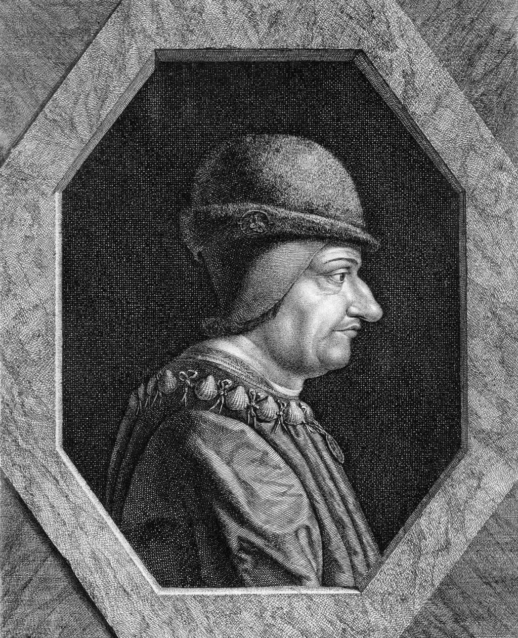 XI. Lajos (1423-1483), francia király portréja. alkotó: Unknown artist