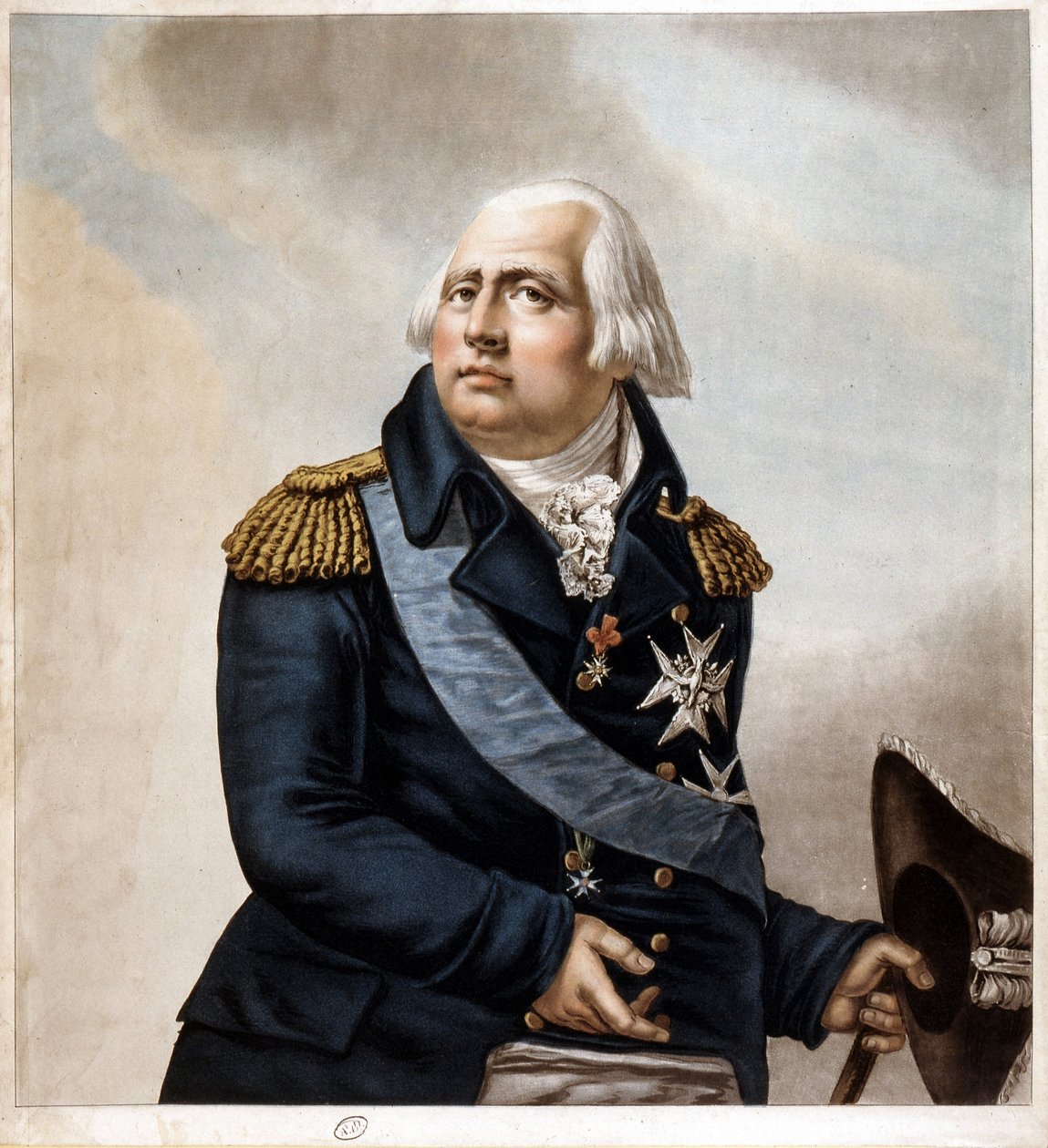 XVIII. Lajos portréja, 1820. v alkotó: Unknown artist
