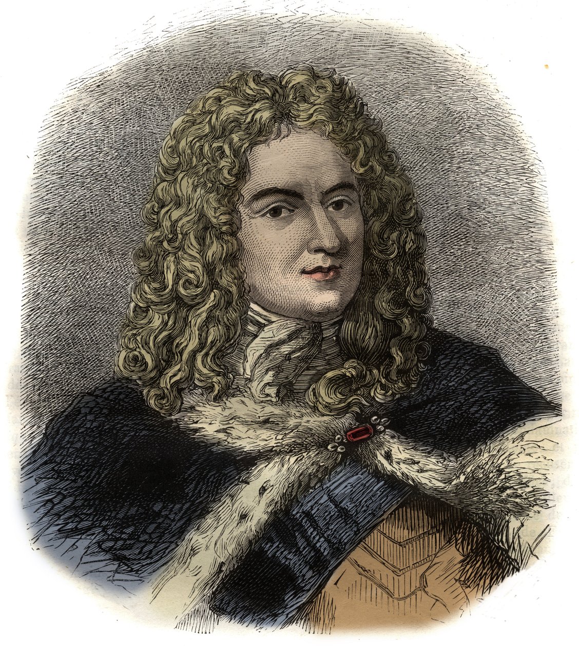 Louis de Rouvroy portréja, Saint-Simon hercege – (Saint Simon) francia katona, diplomata és neves naplóíró – Louis de Rouvroy, Saint Simon hercege (1675-1755) emlékműve portréja alkotó: Unknown artist