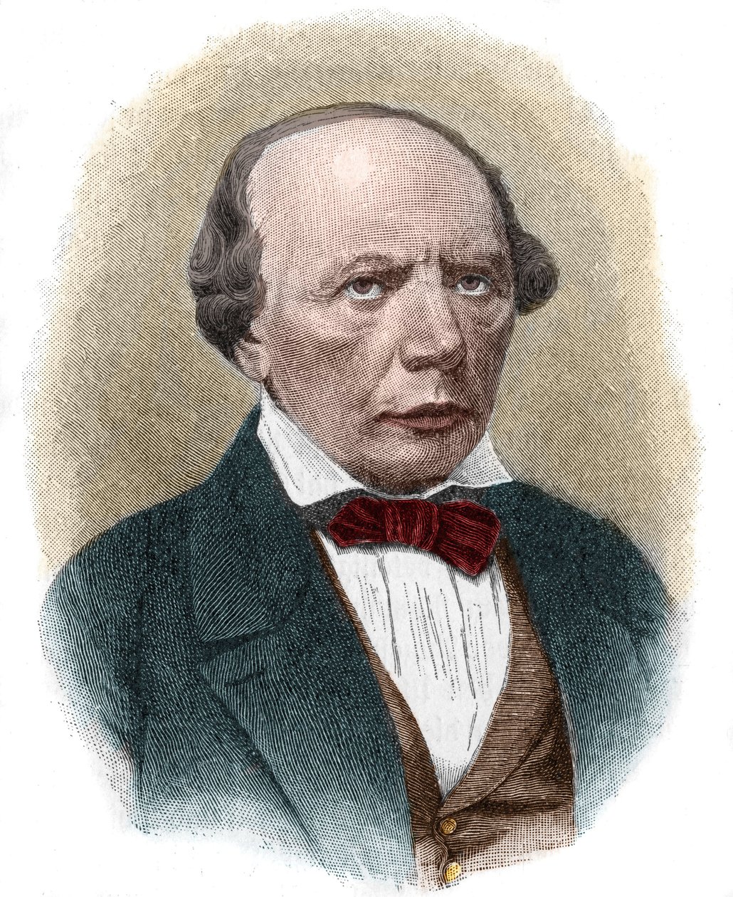 Ludwig Uhland (1787-1862) német romantikus költő portréja. alkotó: Unknown artist