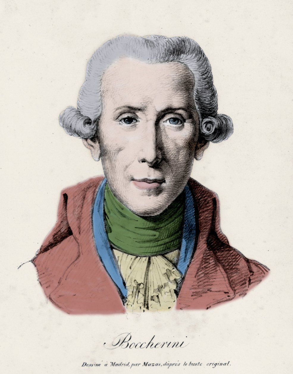 Luigi Boccherini portréja. (1743-1805). olasz zeneszerző. alkotó: Unknown artist
