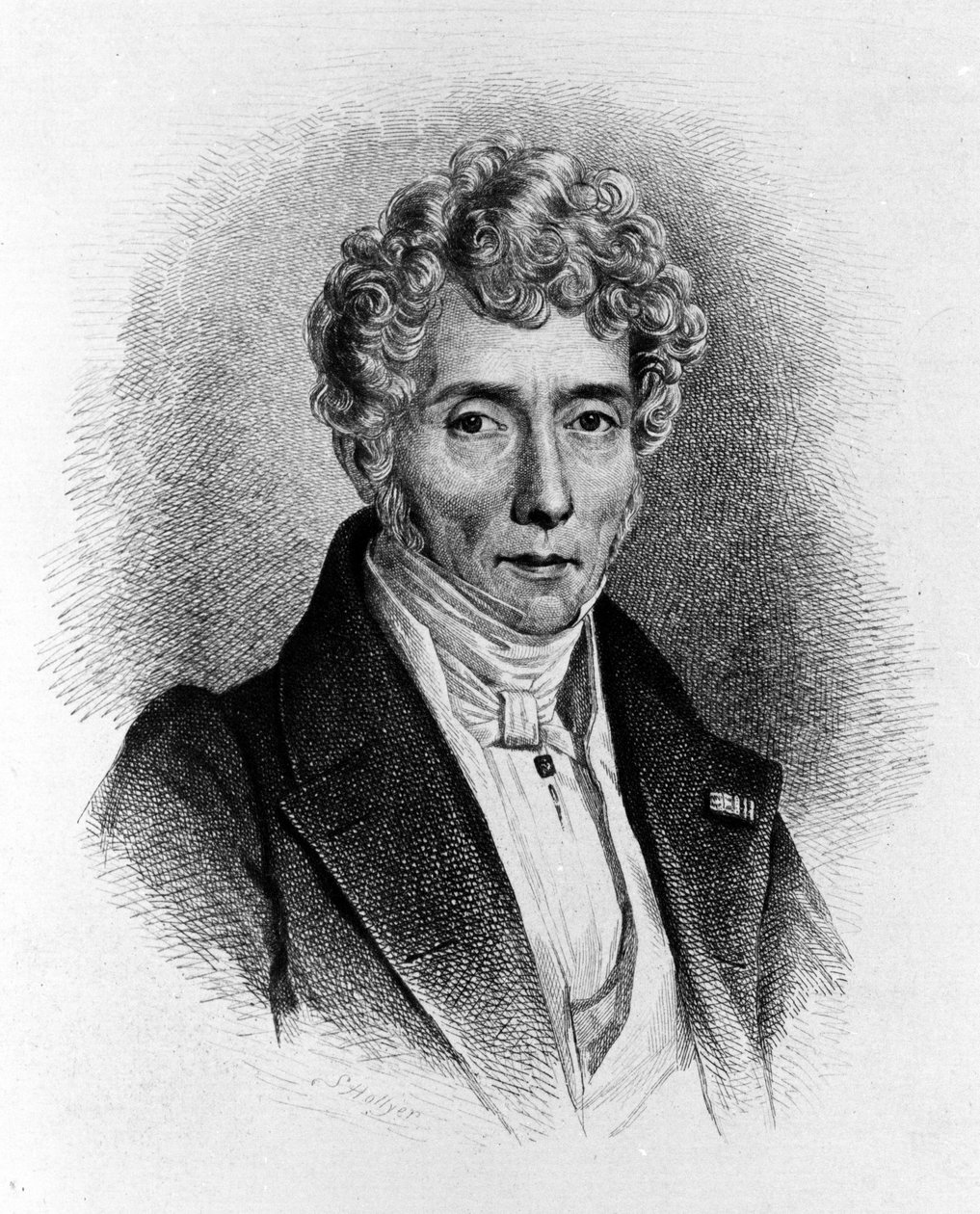 Luigi Cherubini (1760-1842) olasz zeneszerző portréja. alkotó: Unknown artist