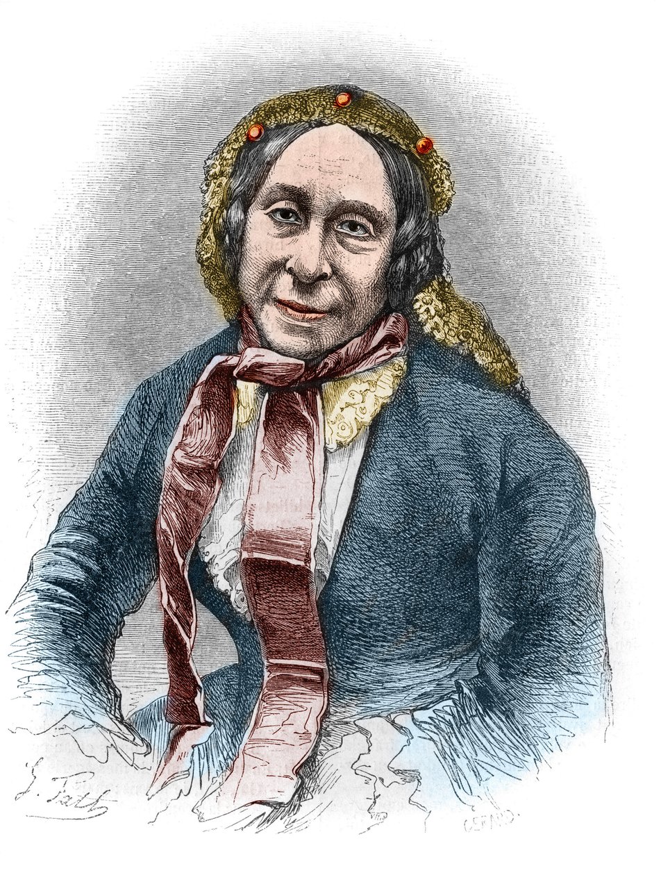 Madame Desbordes Valmore portréja (Marceline Felicite Josephine Desbordes-Valmore alkotó: Unknown artist