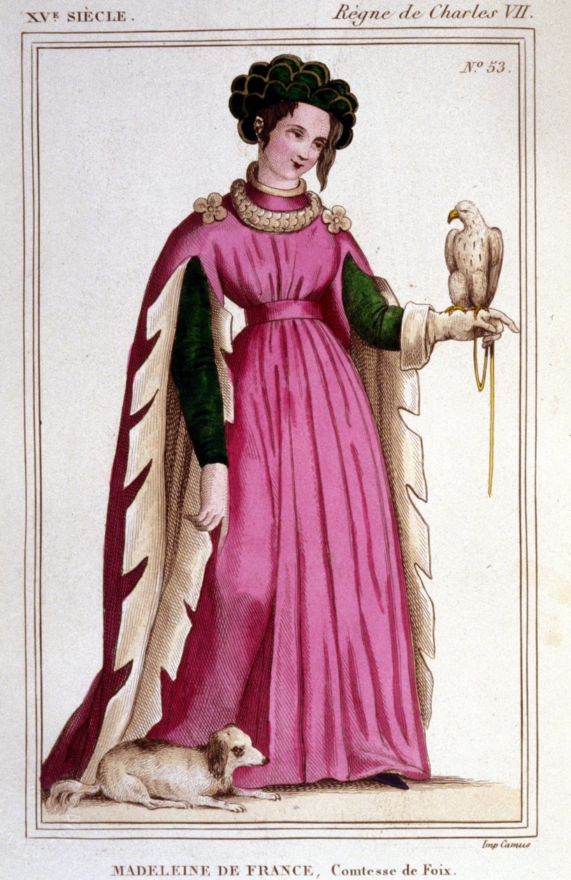 A francia Madeleine (1443 - 1495), Foix grófnő portréja. alkotó: Unknown artist