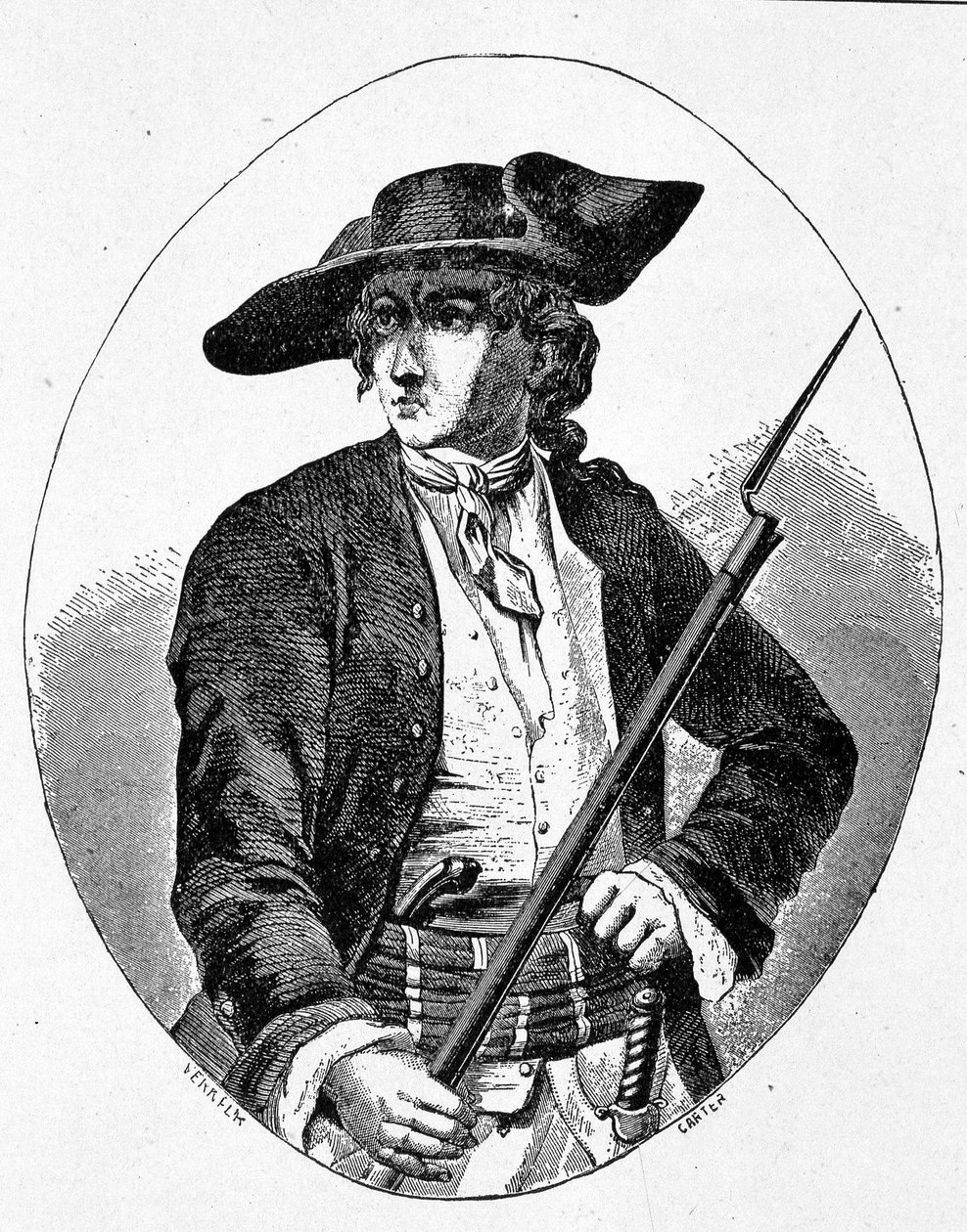 Mandrin portréja - metszet alkotó: Unknown artist