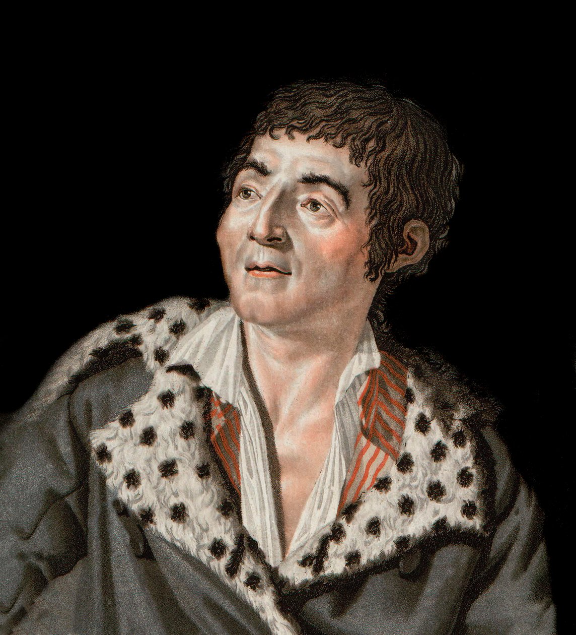 Marat (1743-1793) portréja - Jean-Paul (Jean Paul) Marat (1743-1793) politikus, francia újságíró portréja - Angelique Allais metszet alkotó: Unknown artist