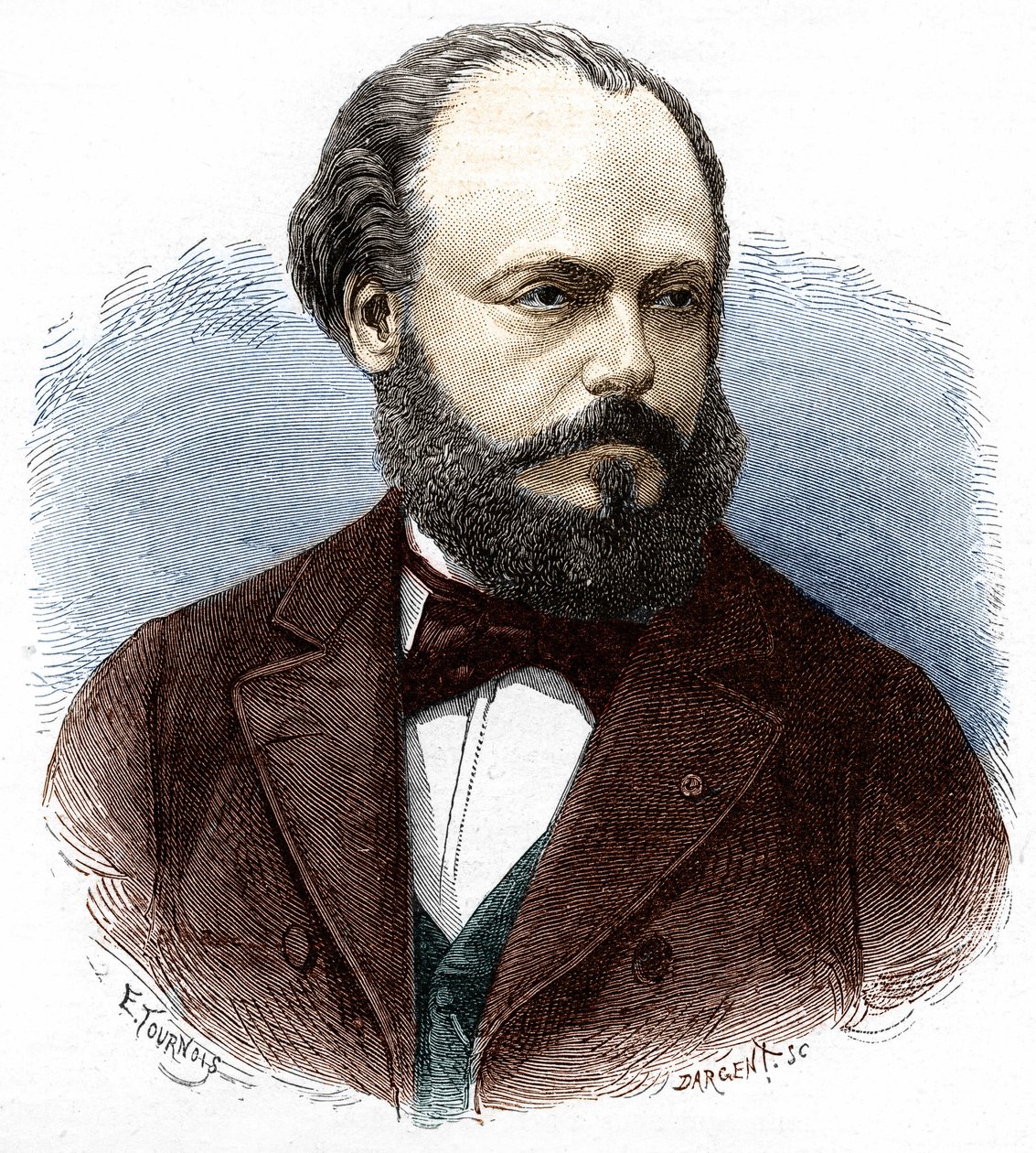 Marcel Deprez (1843-1918) francia mérnök és fizikus portréja. alkotó: Unknown artist