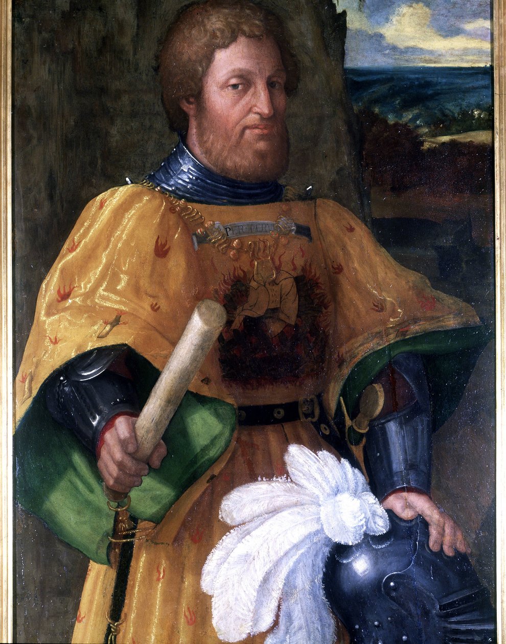 Marcoantonio Colonna, az 1571-es lepantei csatában (Lepanto) részt vevő tábornok portréja. Festmény sd. az epoc.Accademia Naval of Livorno alkotó: Unknown artist