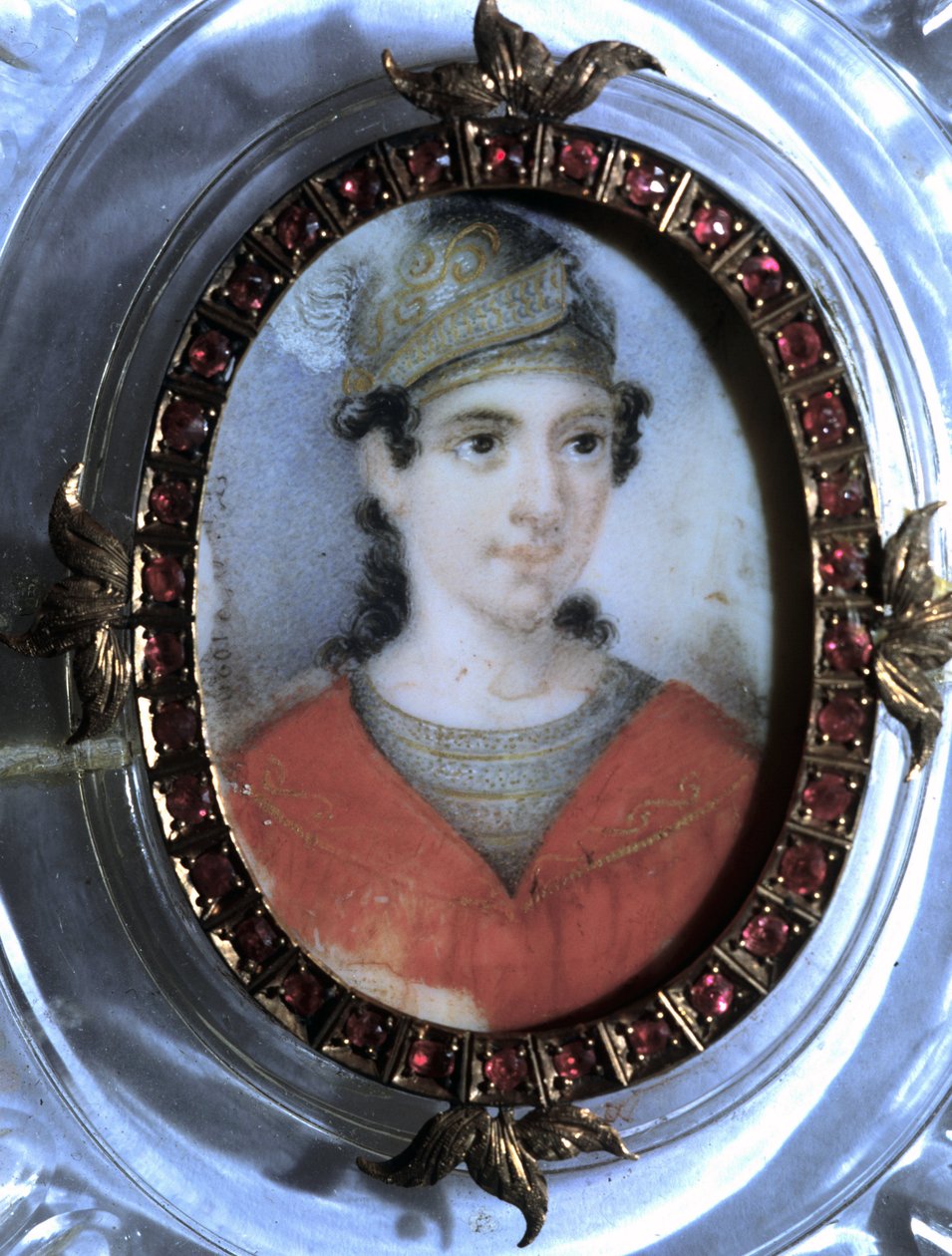 Maria Garcia, a Malibran (1808-1836) énekesnő portréja. Névtelen 19. századi miniatűr. alkotó: Unknown artist