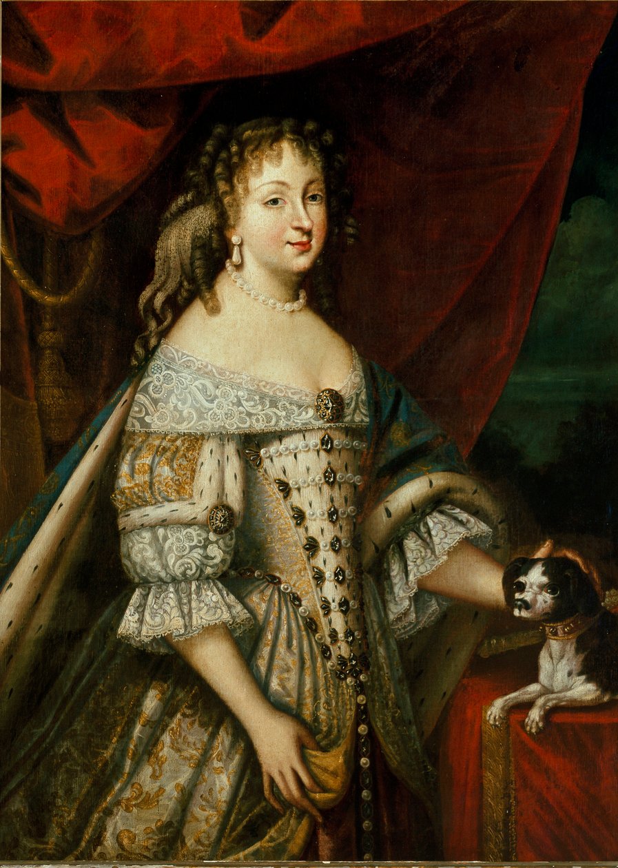 Maria Giovanna Battista di Savoia Nemours (Marie Jeanne Baptiste de Savoie-Nemours) (Savoie Nemours) (1644-1724), II. Carlo Emanuele (1634-1675) (Savoyai Károly Emmanuel) feleségének portréja Anonymous festmény. 17. századi Torino, királyi palota - Portré alkotó: Unknown artist