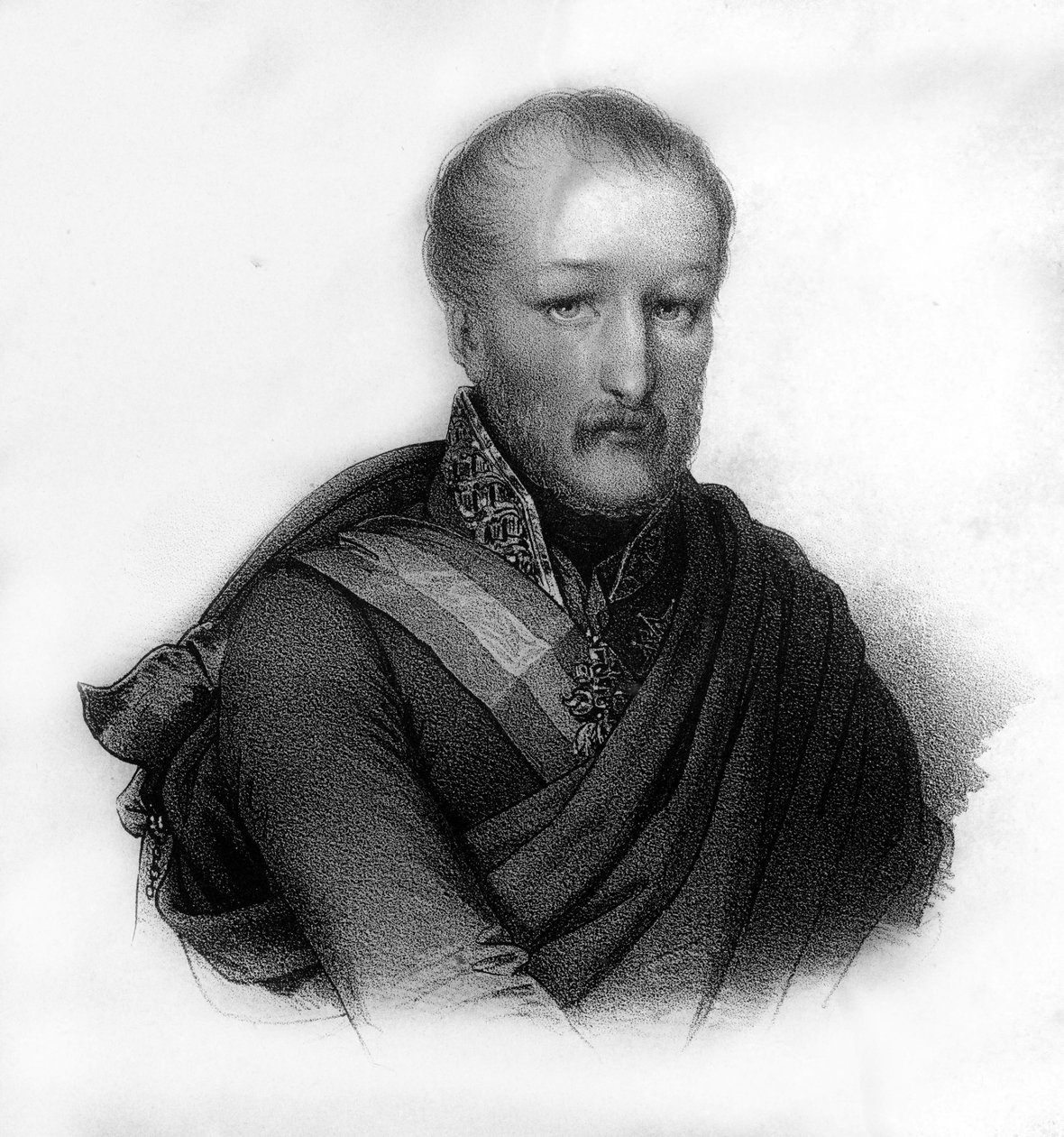 Maria José Isidoro de Bourbon, Don Carlos (1788 - 1855) spanyol csecsemő portréja, metszet a XIX. alkotó: Unknown artist