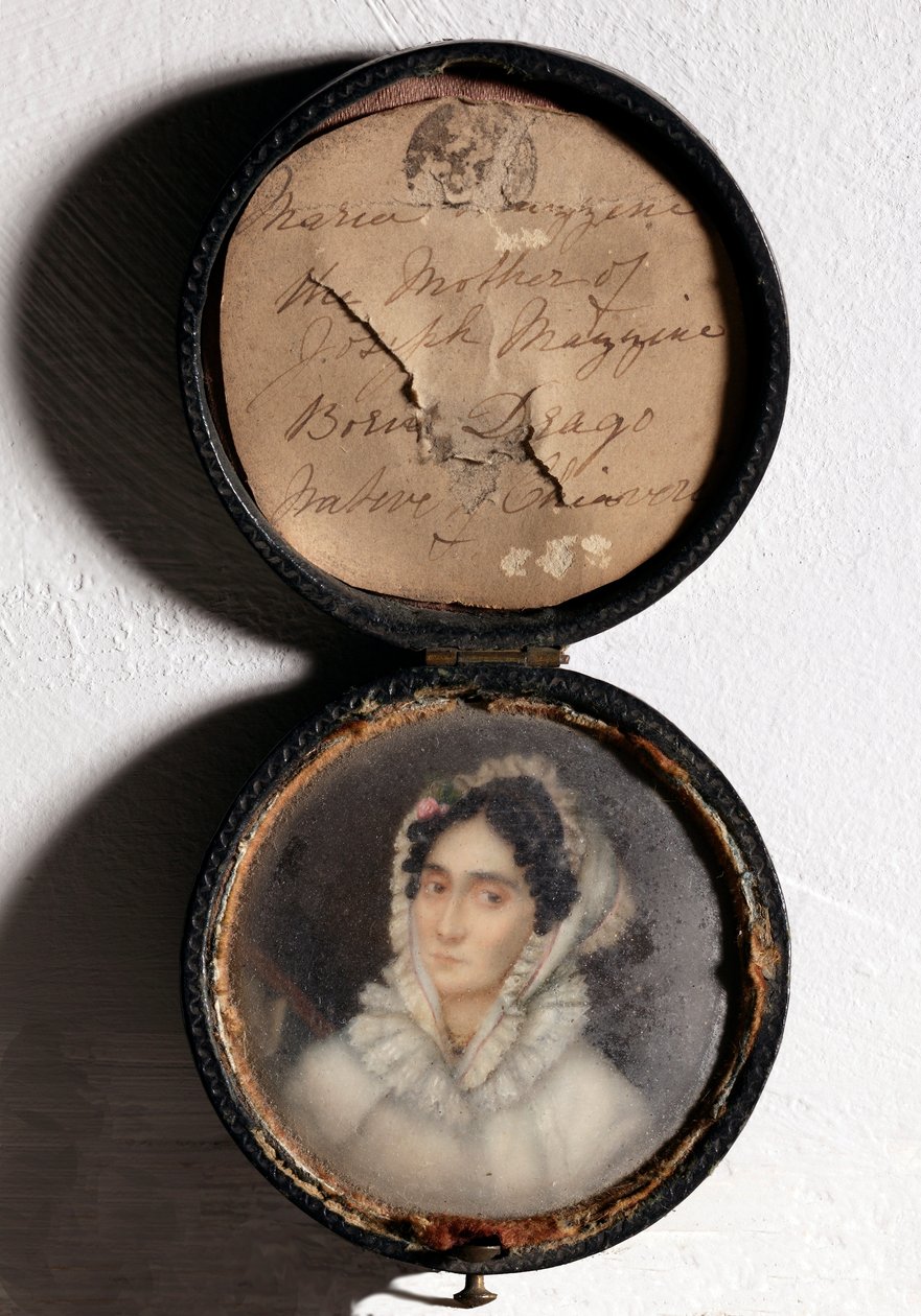 Maria Mazzini, Giuseppe Mazzini anyjának portréja (miniatűr festmény alkotó: Unknown artist