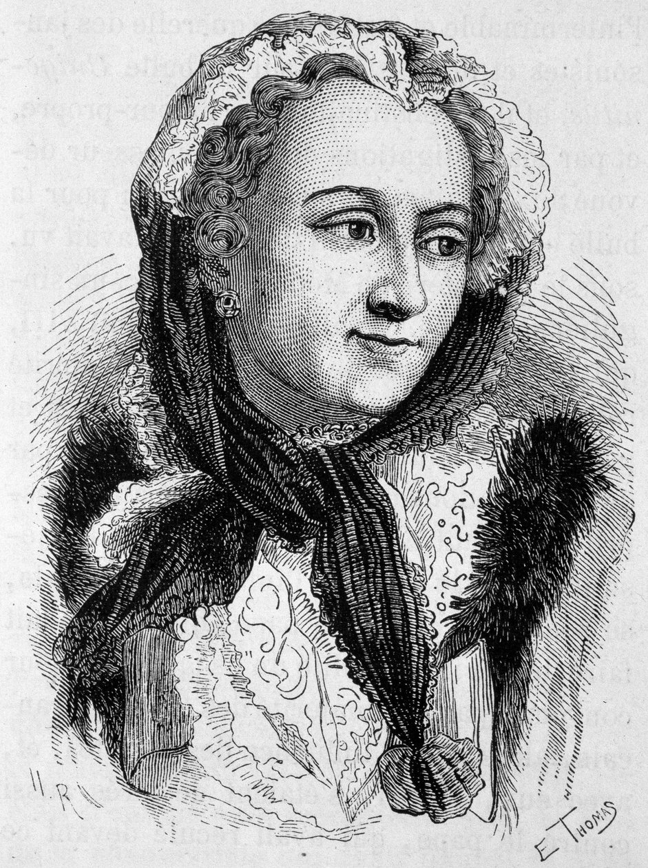 Marie Leszczynska (1703 - 1768) portréja. század végi metszet a „Histoire de France”-ban, H. Martin. alkotó: Unknown artist