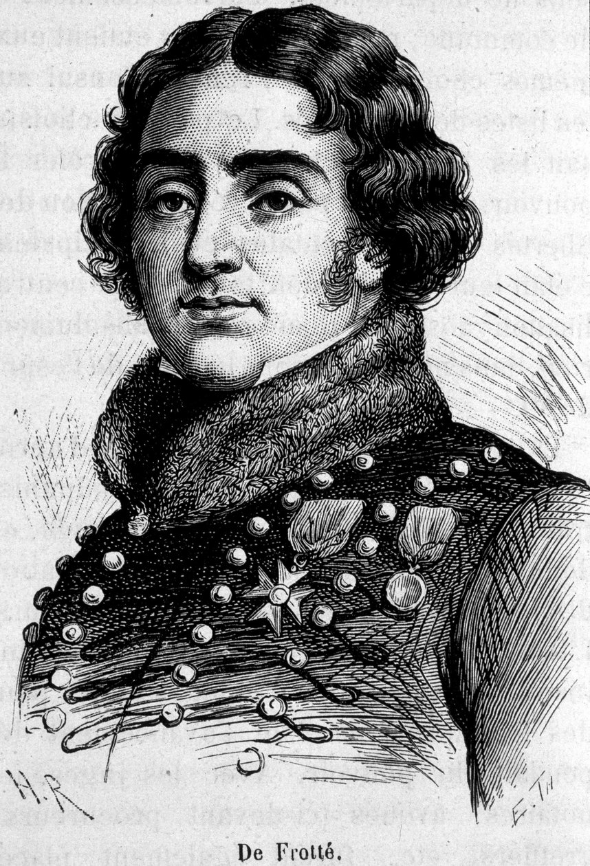 Marie Pierre Louis, De Frotté gróf (1755-1800), a normann chouannerie főnökének portréja Bonaparte lőtte le. alkotó: Unknown artist