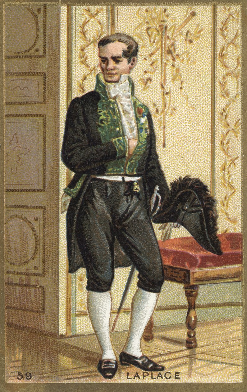 Pierre Simon de Laplace márki (1749-1827) francia csillagász, matematikus és fizikus portréja. századi kromolitográfiája. alkotó: Unknown artist