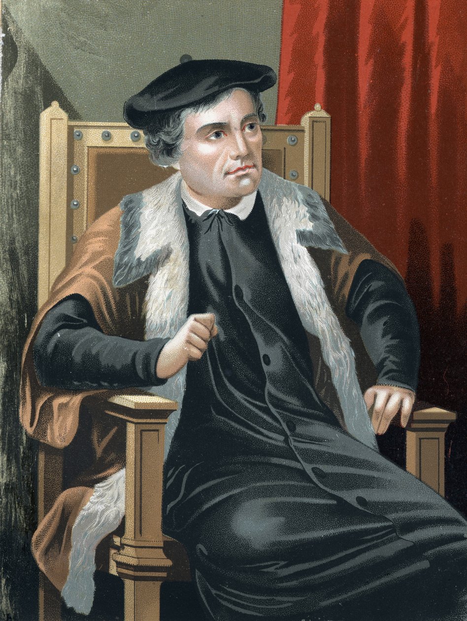 Luther Márton (1483-1546) portréja híres férfiaktól és nőktől. Barcelona 1877. alkotó: Unknown artist