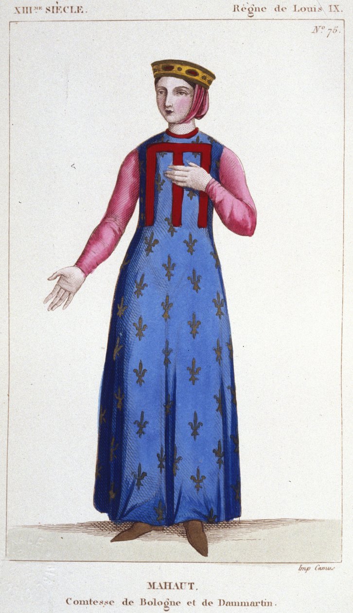 Mathilde de Dammartin (kb. 1202-1259) vagy Mahaut, Boulogne és Dammartin grófnő (II. Mathilde) és d