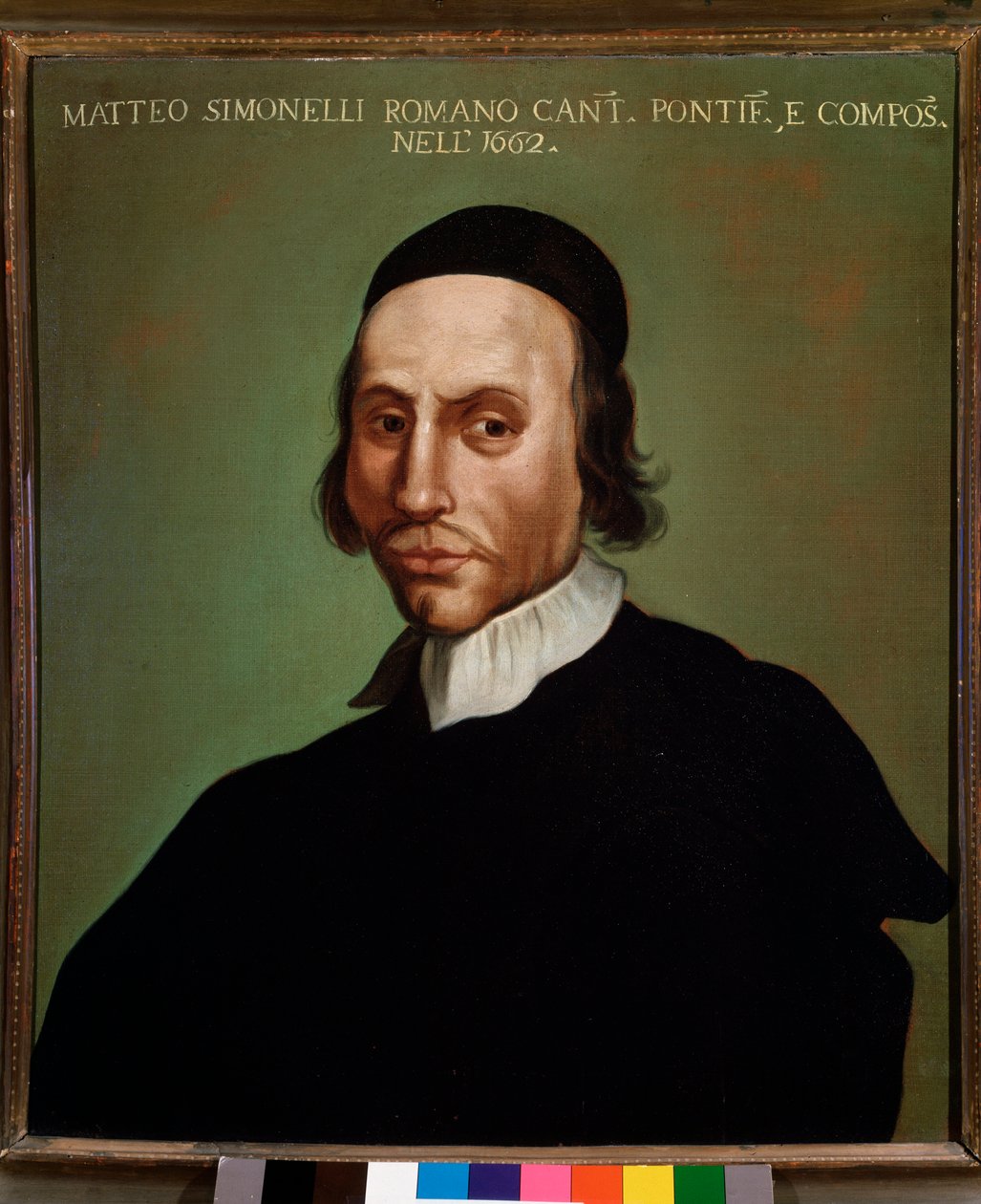 Matteo Simonelli (1618-1696) olasz zeneszerző Anonymous festmény portréja. 1662. Bologna, Polgári Múzeum Múzeum alkotó: Unknown artist
