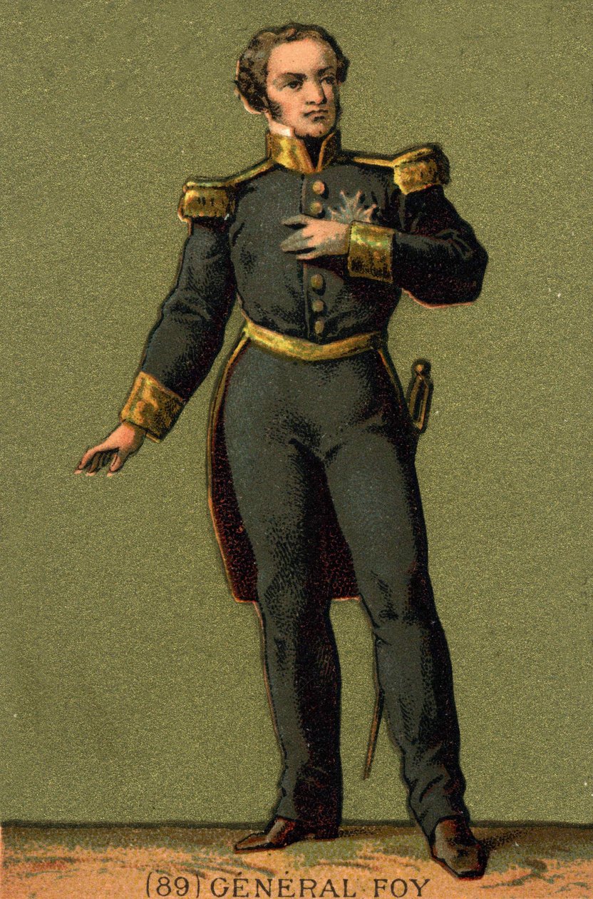 Maximilian Sébastien Foy portréja. francia tábornok és politikus (1775-1825) alkotó: Unknown artist