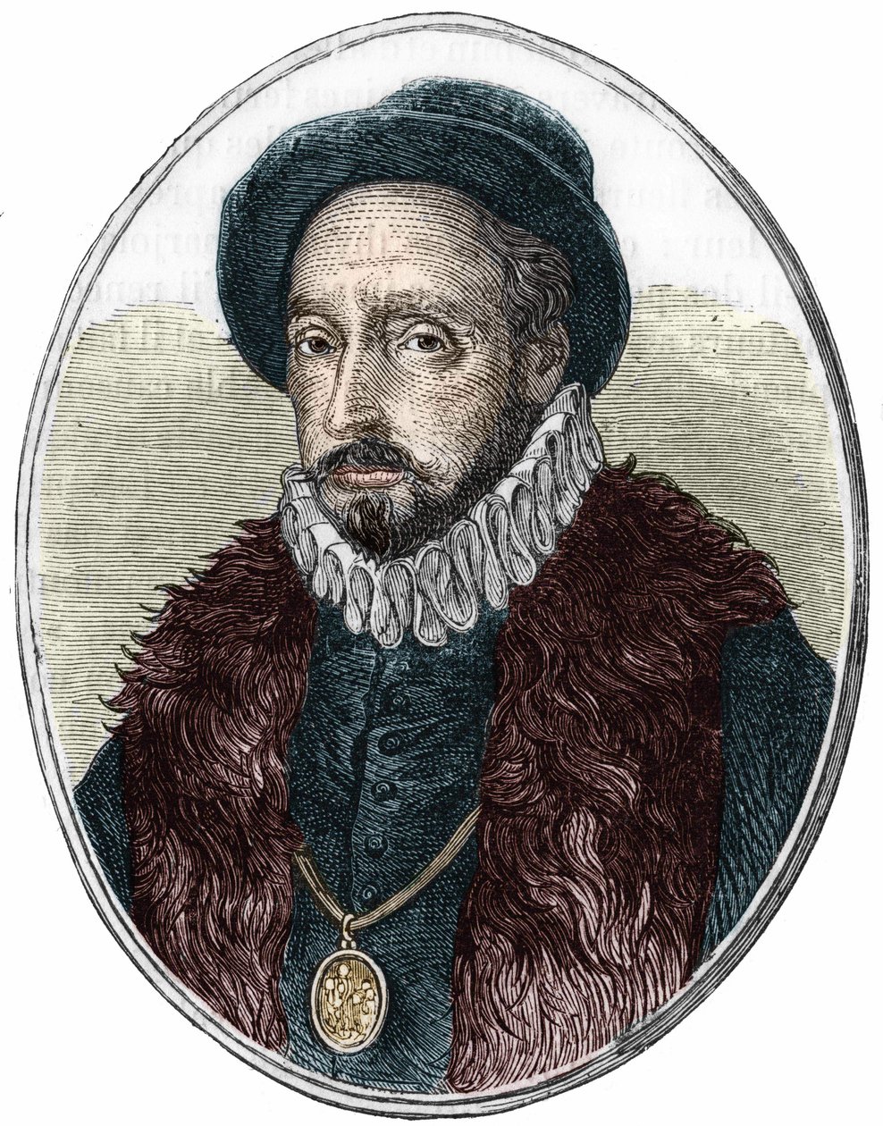 Michel de Montaigne (1533-1592) francia író portréja. alkotó: Unknown artist