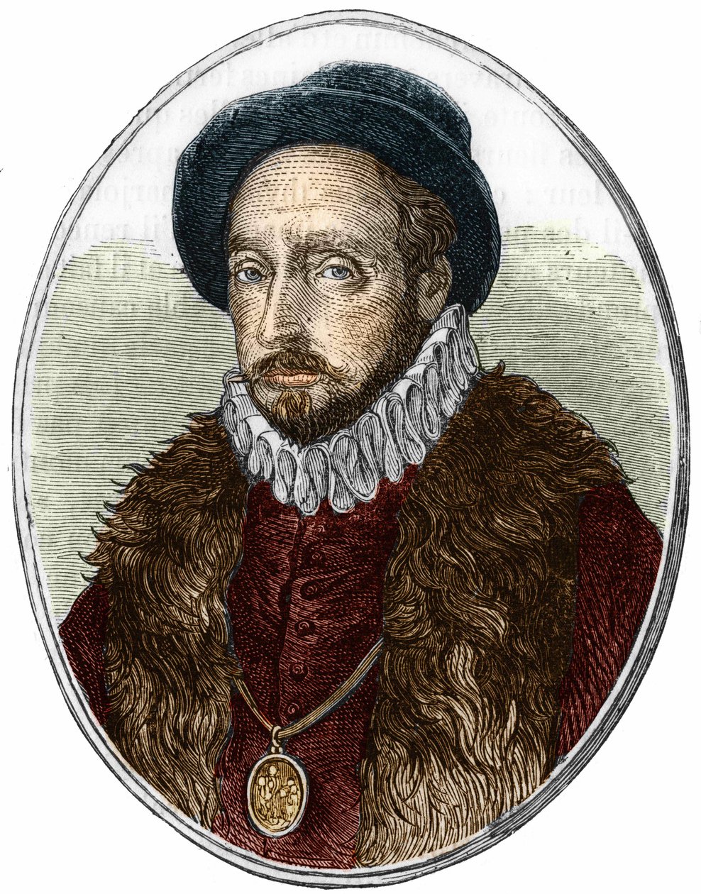 Michel de Montaigne (1533-1592) francia író portréja. alkotó: Unknown artist